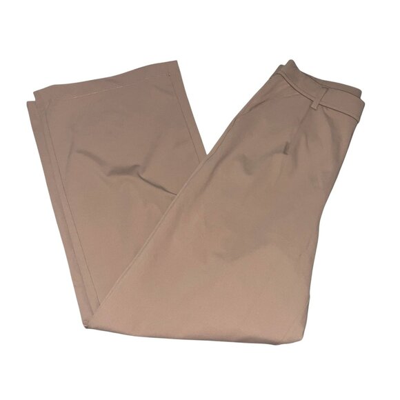 Halara High Waisted Plicated Side Pocket Straight Leg Work Pants Sz Small Beige - Picture 4 of 10